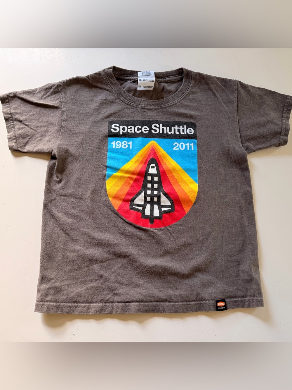 Draplin Design Space Shuttle kids tee, XS